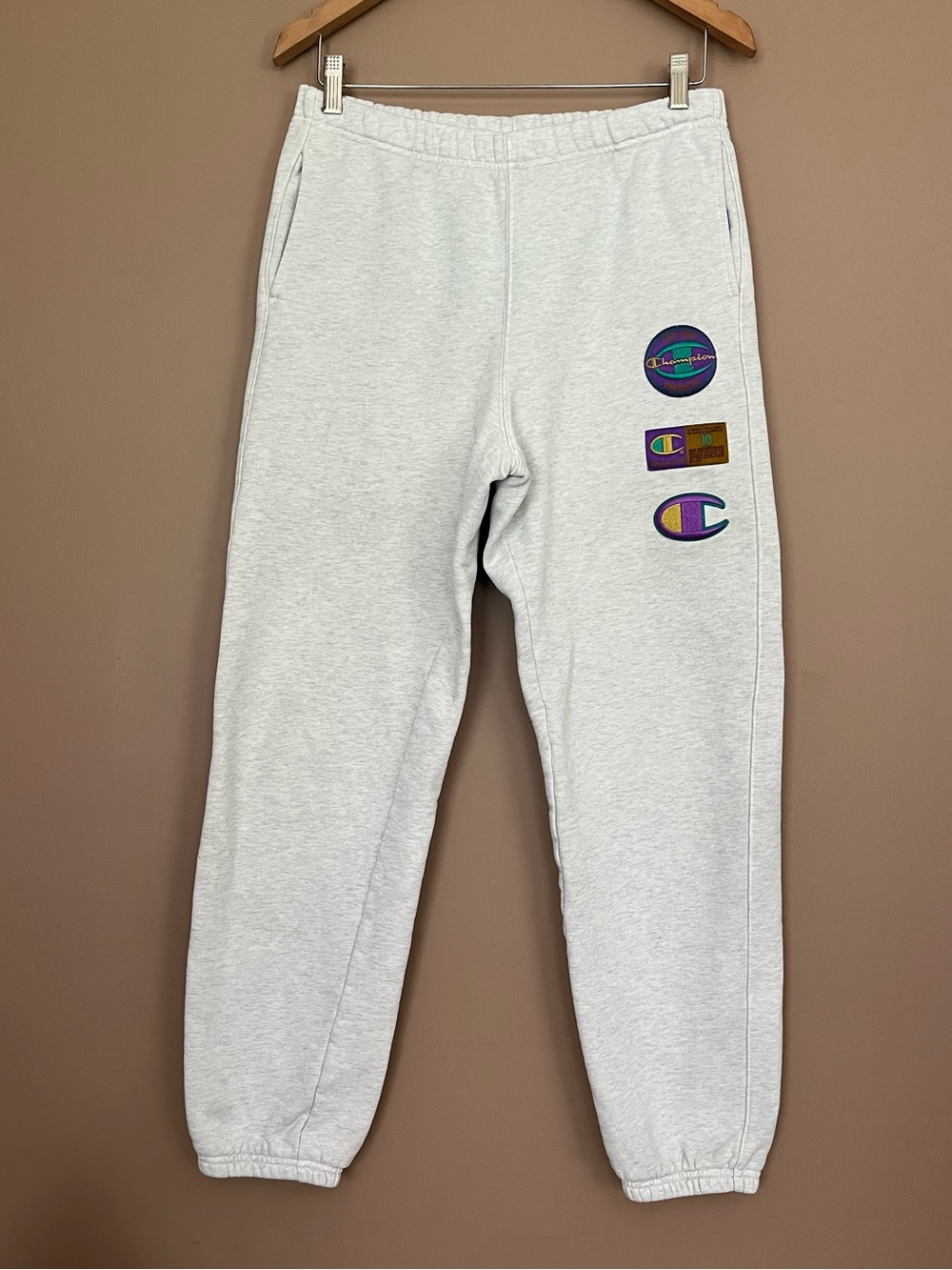 {Champion} Reverse Weave Jogger Pants in Grey - Medium